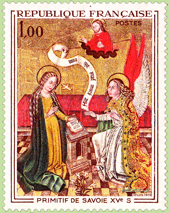 LAnnonciation de lArchange Gabriel  la Trs Sainte Vierge Marie.
