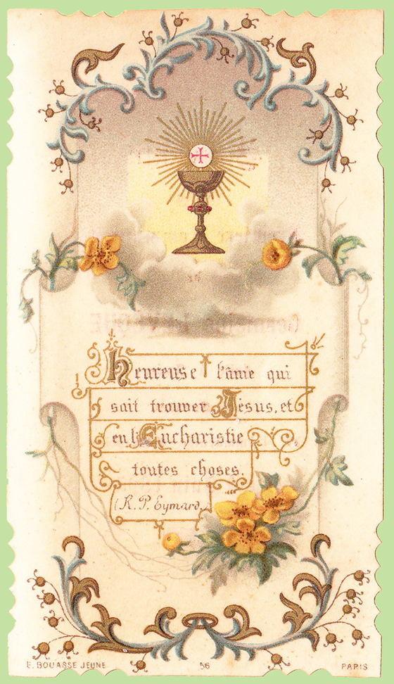 Image de Premire Communion de 1895.