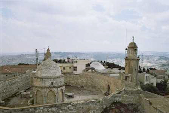 Au sommet du mont des Oliviers, dominant Jrusalem, la chapelle de l