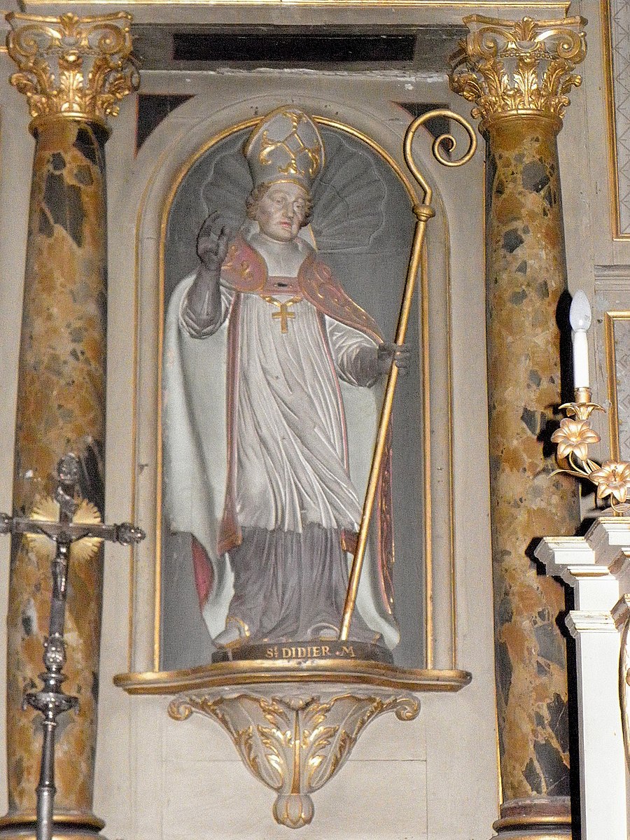 Retable du matre-autel de lglise de Saint-Didier et Saint-Golven, dans la ville de Saint-Didier (Ille-et-Vilaine)