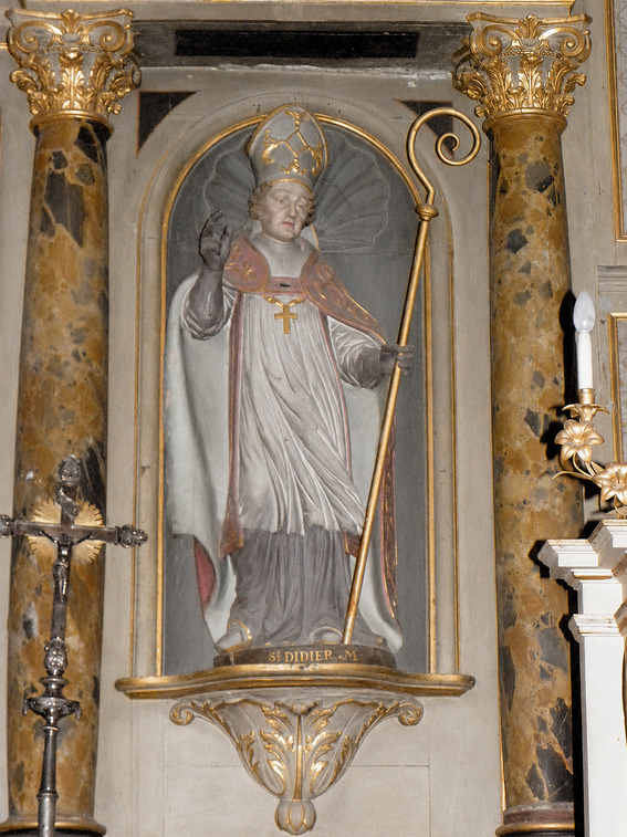 Retable du ma�tre-autel de l��glise de Saint-Didier et Saint-Golven, dans la ville de Saint-Didier (Ille-et-Vilaine)
